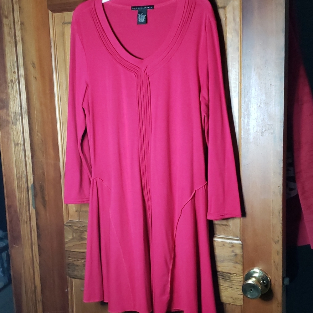 Long Pink Shirt/Dress